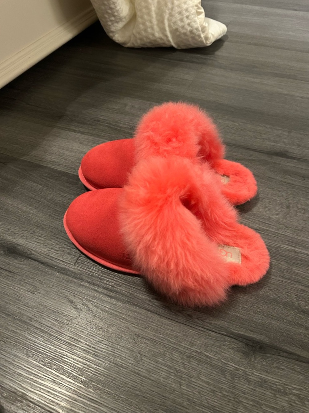 UGG Coral Plush-Fur Slide Slippers - Women's